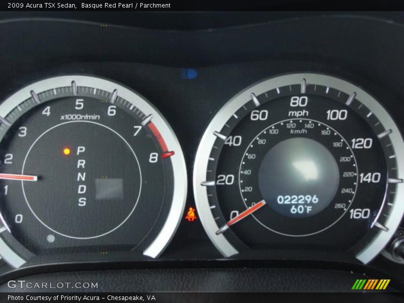 Basque Red Pearl / Parchment 2009 Acura TSX Sedan