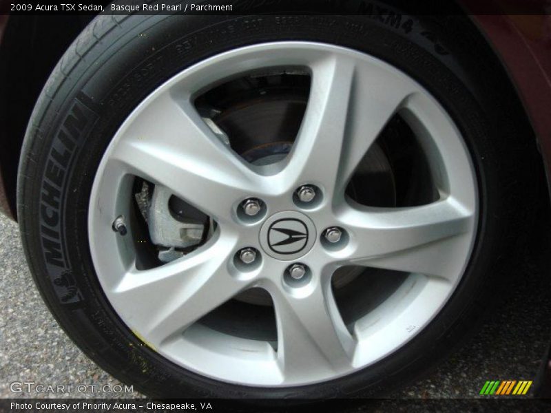 Basque Red Pearl / Parchment 2009 Acura TSX Sedan