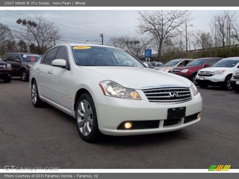 Ivory Pearl / Wheat 2007 Infiniti M 35x Sedan