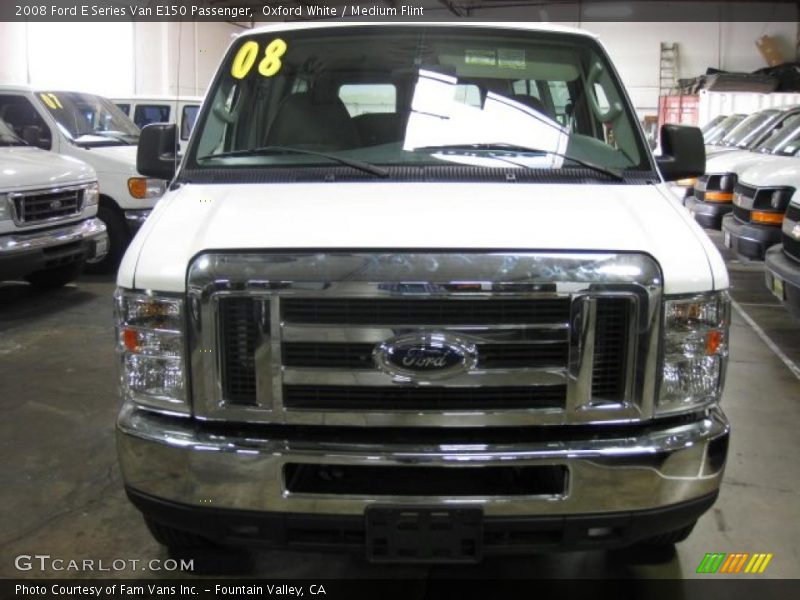 Oxford White / Medium Flint 2008 Ford E Series Van E150 Passenger