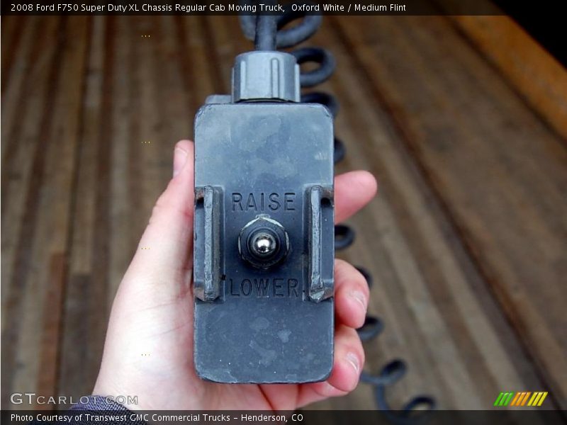 Oxford White / Medium Flint 2008 Ford F750 Super Duty XL Chassis Regular Cab Moving Truck