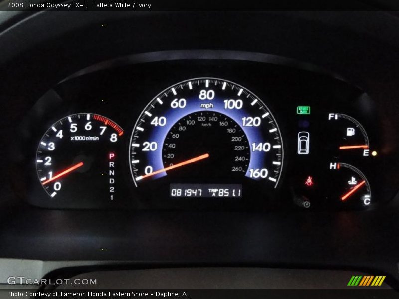 Taffeta White / Ivory 2008 Honda Odyssey EX-L