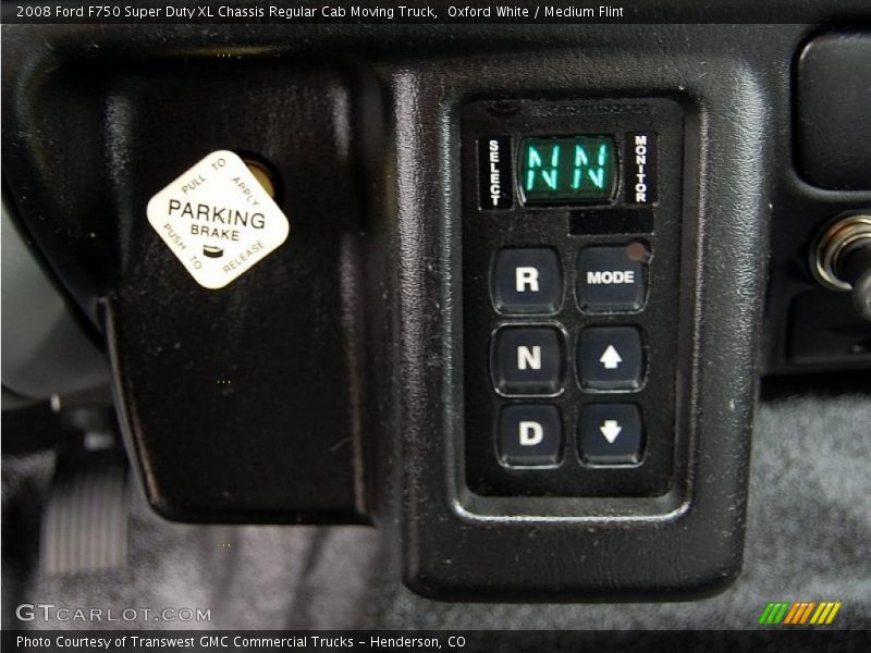 Oxford White / Medium Flint 2008 Ford F750 Super Duty XL Chassis Regular Cab Moving Truck