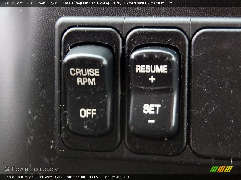 Oxford White / Medium Flint 2008 Ford F750 Super Duty XL Chassis Regular Cab Moving Truck