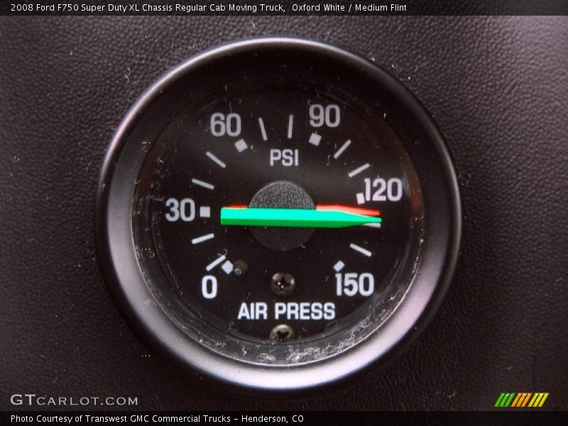 Oxford White / Medium Flint 2008 Ford F750 Super Duty XL Chassis Regular Cab Moving Truck