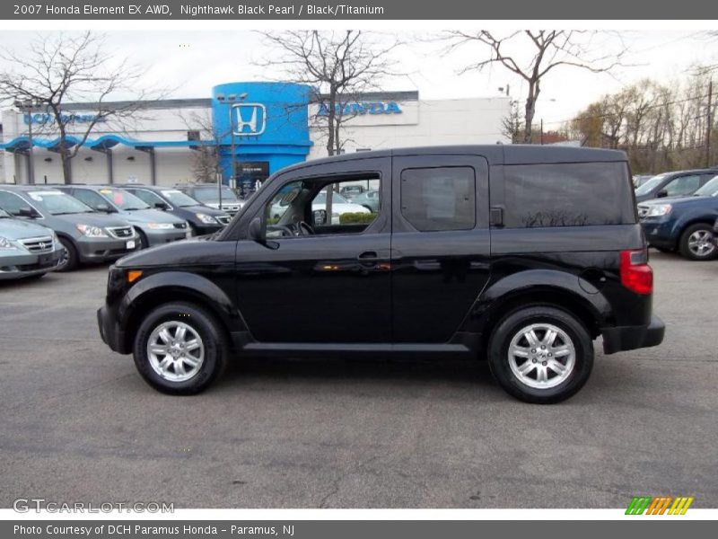 Nighthawk Black Pearl / Black/Titanium 2007 Honda Element EX AWD