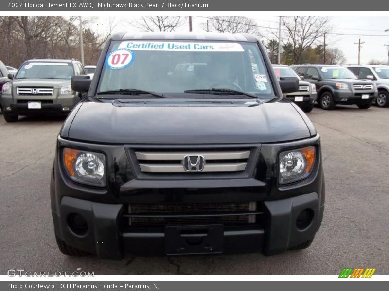 Nighthawk Black Pearl / Black/Titanium 2007 Honda Element EX AWD