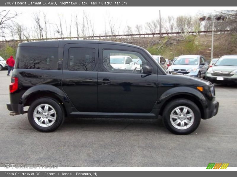 Nighthawk Black Pearl / Black/Titanium 2007 Honda Element EX AWD
