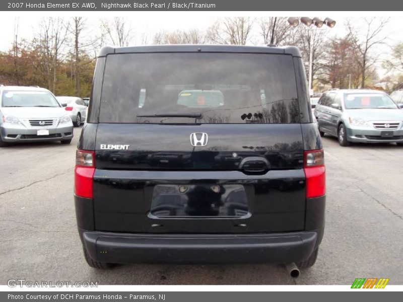 Nighthawk Black Pearl / Black/Titanium 2007 Honda Element EX AWD