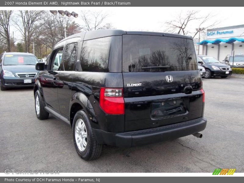Nighthawk Black Pearl / Black/Titanium 2007 Honda Element EX AWD