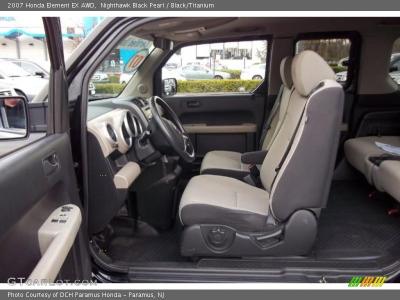 Nighthawk Black Pearl / Black/Titanium 2007 Honda Element EX AWD