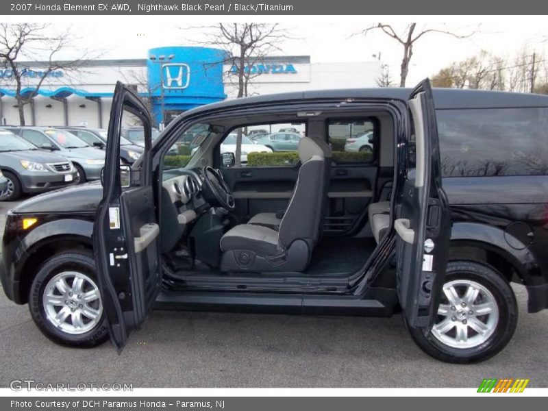 Nighthawk Black Pearl / Black/Titanium 2007 Honda Element EX AWD