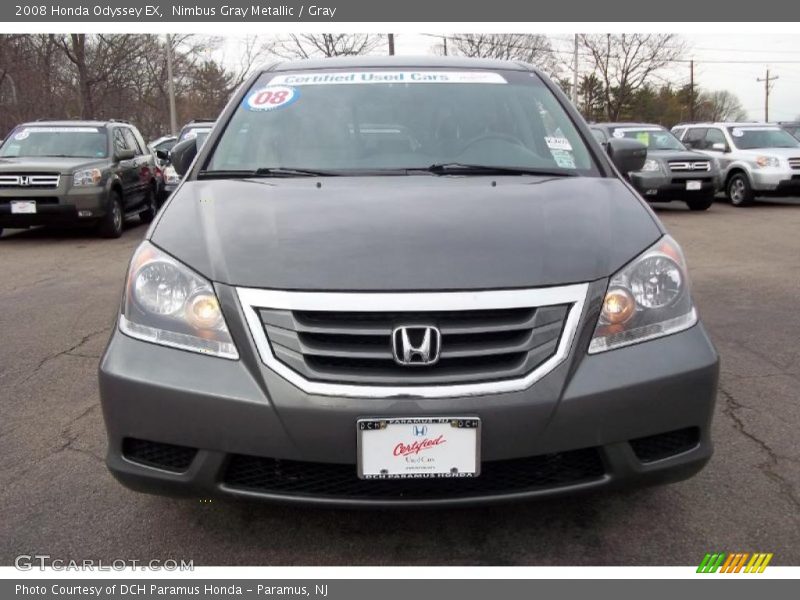 Nimbus Gray Metallic / Gray 2008 Honda Odyssey EX