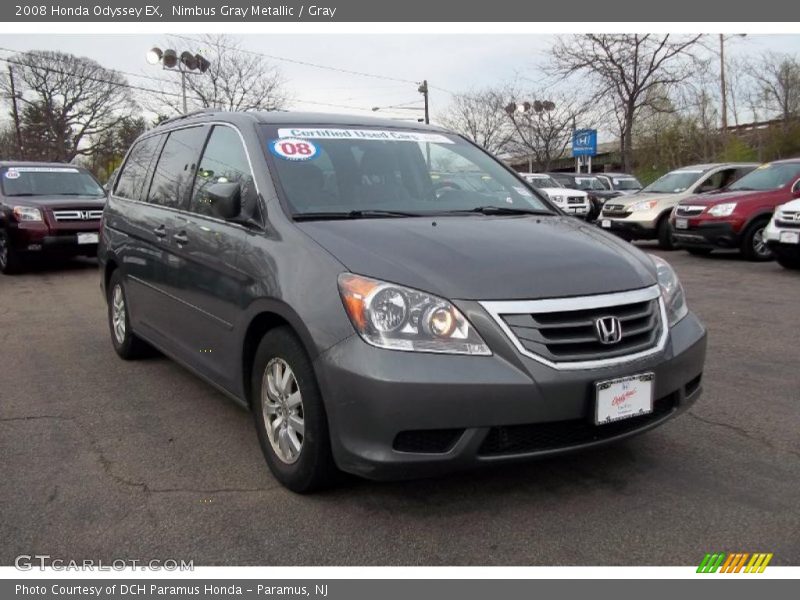 Nimbus Gray Metallic / Gray 2008 Honda Odyssey EX