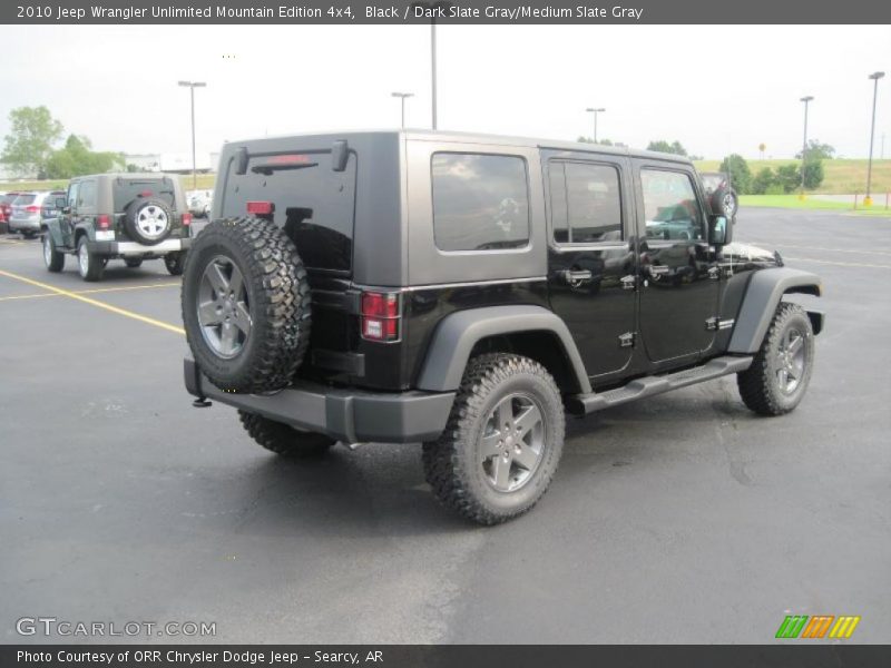 Black / Dark Slate Gray/Medium Slate Gray 2010 Jeep Wrangler Unlimited Mountain Edition 4x4