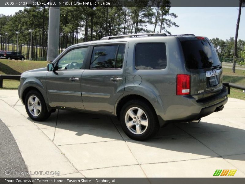 Nimbus Gray Metallic / Beige 2009 Honda Pilot EX-L 4WD