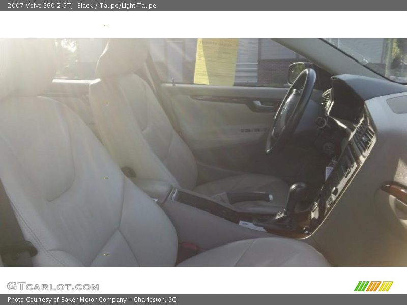 Black / Taupe/Light Taupe 2007 Volvo S60 2.5T