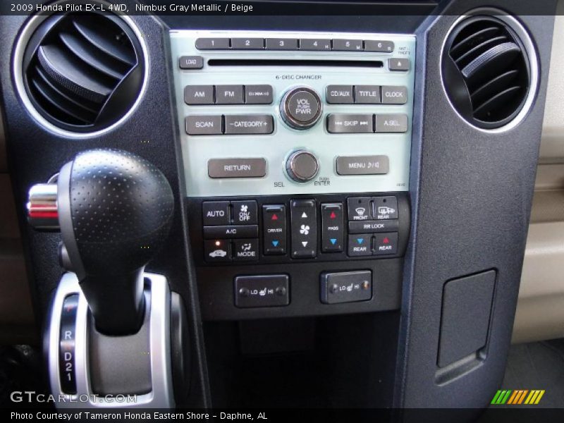 Nimbus Gray Metallic / Beige 2009 Honda Pilot EX-L 4WD