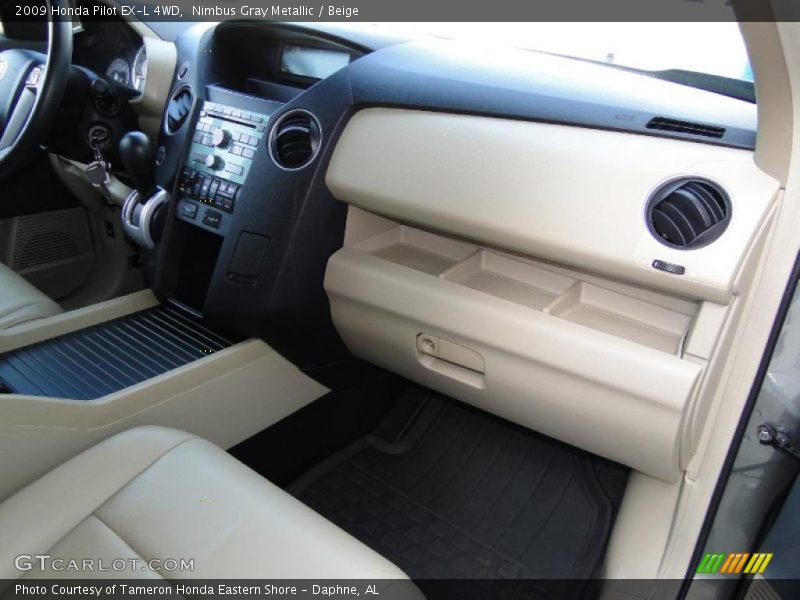 Nimbus Gray Metallic / Beige 2009 Honda Pilot EX-L 4WD