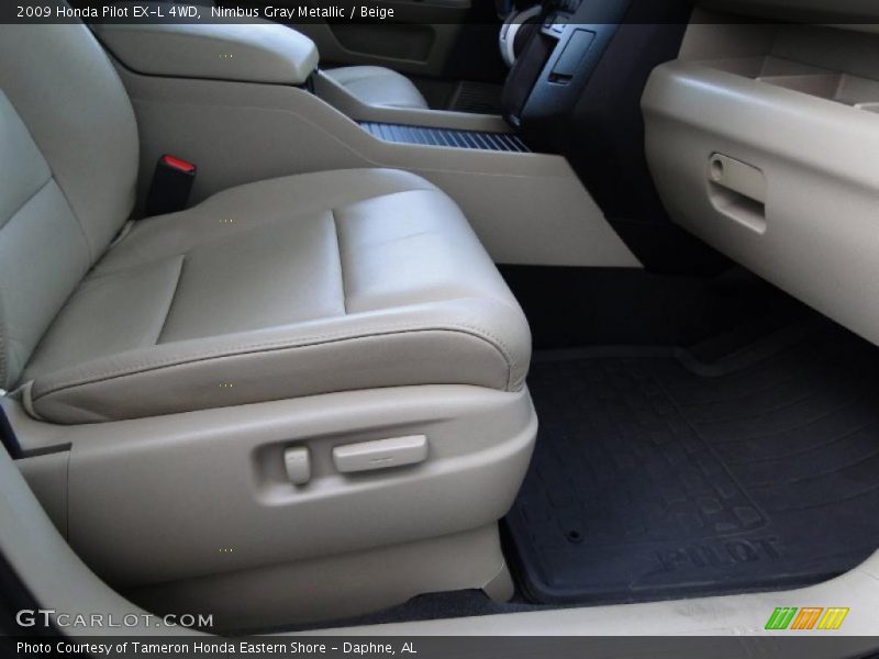 Nimbus Gray Metallic / Beige 2009 Honda Pilot EX-L 4WD