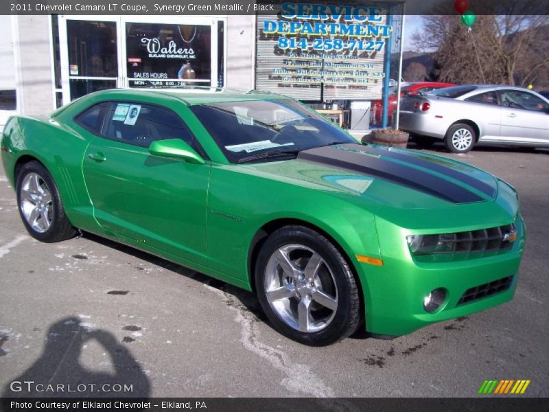 Synergy Green Metallic / Black 2011 Chevrolet Camaro LT Coupe
