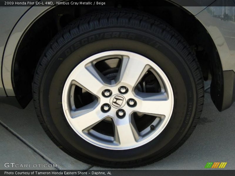 Nimbus Gray Metallic / Beige 2009 Honda Pilot EX-L 4WD