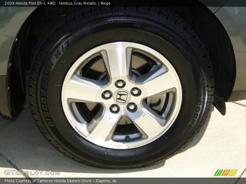 Nimbus Gray Metallic / Beige 2009 Honda Pilot EX-L 4WD