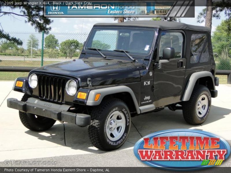 Black / Dark Slate Gray 2005 Jeep Wrangler X 4x4