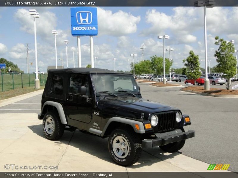 Black / Dark Slate Gray 2005 Jeep Wrangler X 4x4