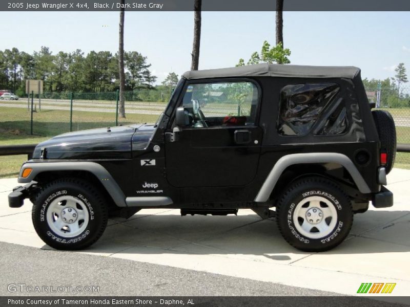 Black / Dark Slate Gray 2005 Jeep Wrangler X 4x4