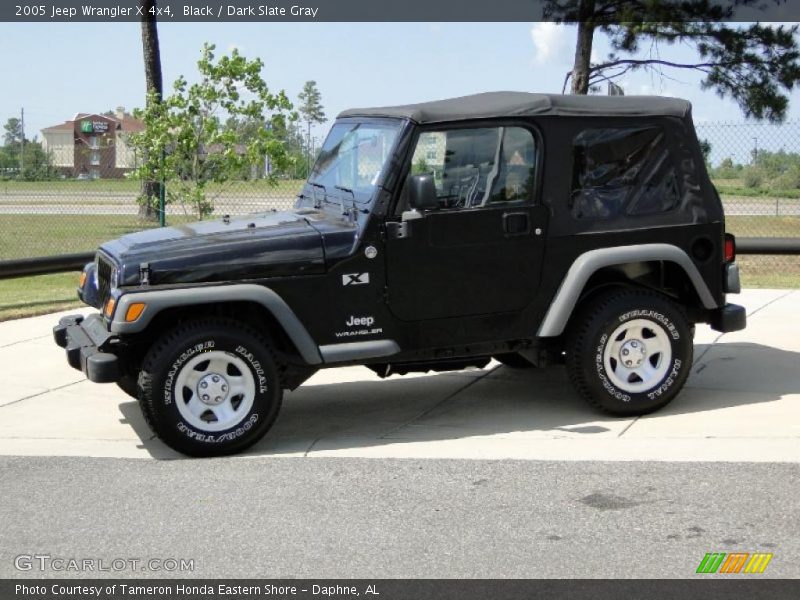 Black / Dark Slate Gray 2005 Jeep Wrangler X 4x4