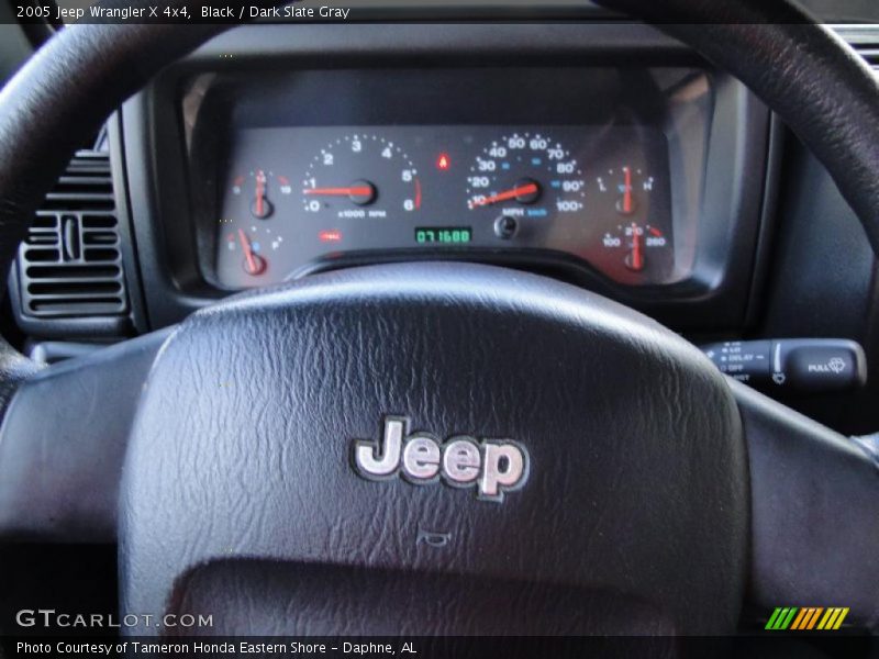 Black / Dark Slate Gray 2005 Jeep Wrangler X 4x4