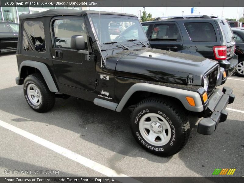 Black / Dark Slate Gray 2005 Jeep Wrangler X 4x4