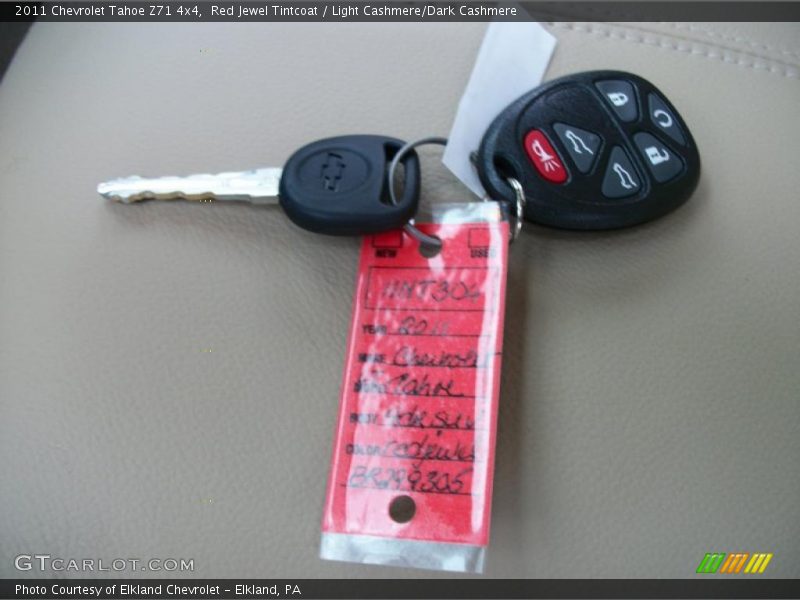 Red Jewel Tintcoat / Light Cashmere/Dark Cashmere 2011 Chevrolet Tahoe Z71 4x4