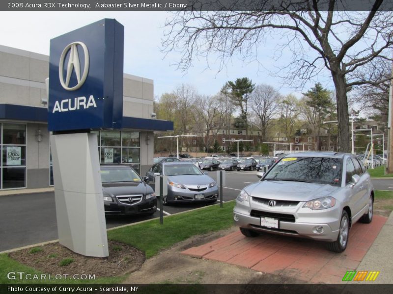 Alabaster Silver Metallic / Ebony 2008 Acura RDX Technology