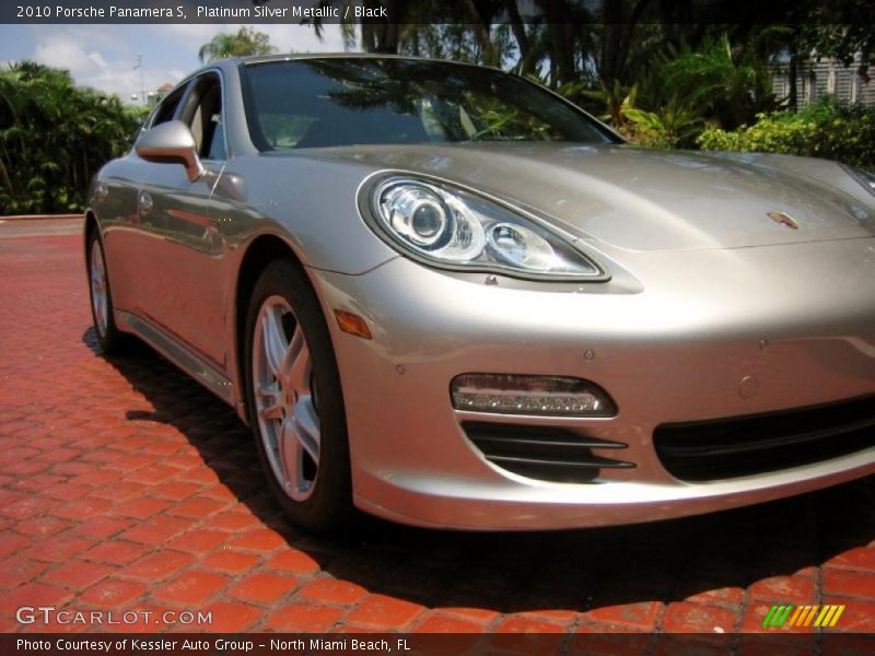 Platinum Silver Metallic / Black 2010 Porsche Panamera S