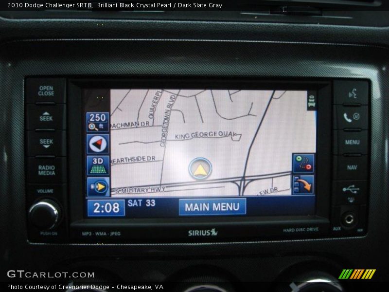 Navigation of 2010 Challenger SRT8