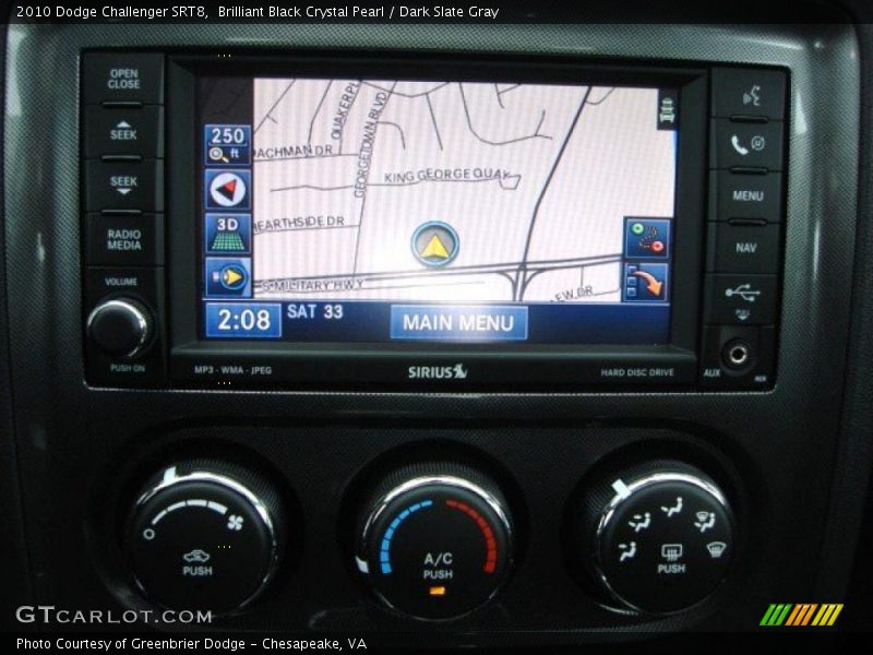 Controls of 2010 Challenger SRT8