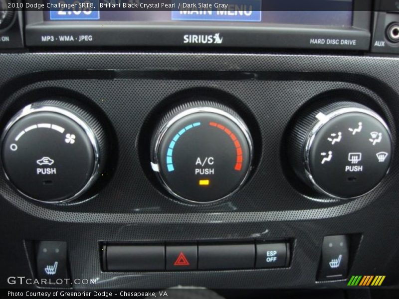 Controls of 2010 Challenger SRT8