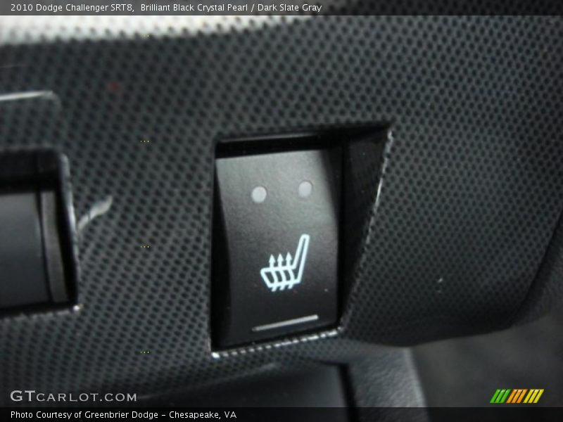 Brilliant Black Crystal Pearl / Dark Slate Gray 2010 Dodge Challenger SRT8