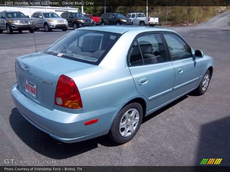 Glacier Blue / Gray 2005 Hyundai Accent GLS Sedan