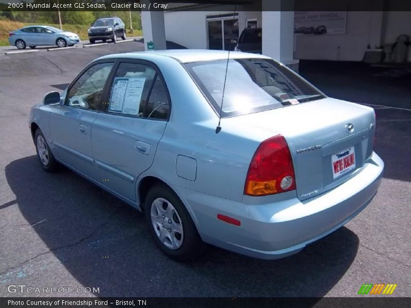 Glacier Blue / Gray 2005 Hyundai Accent GLS Sedan