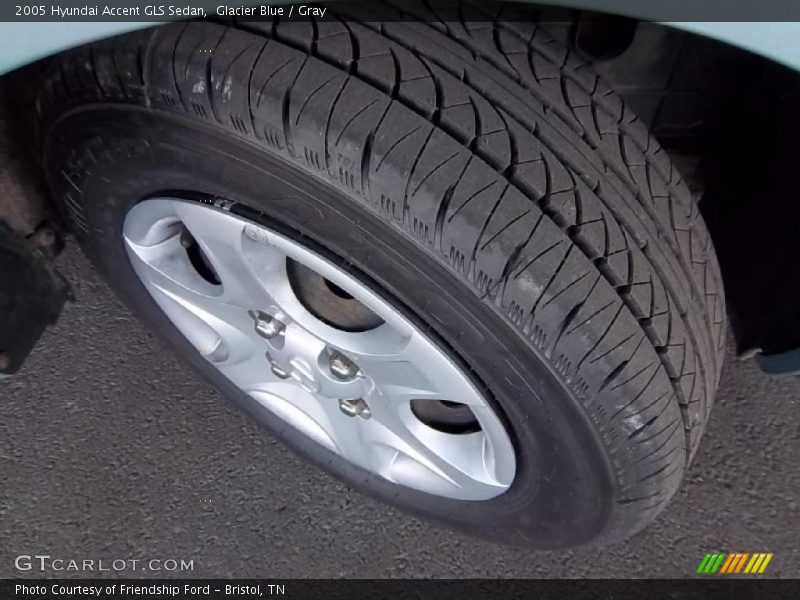 Glacier Blue / Gray 2005 Hyundai Accent GLS Sedan