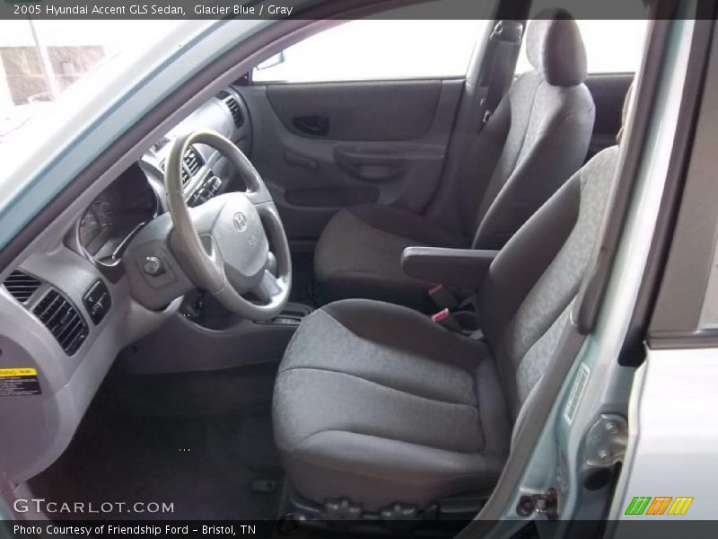 Glacier Blue / Gray 2005 Hyundai Accent GLS Sedan