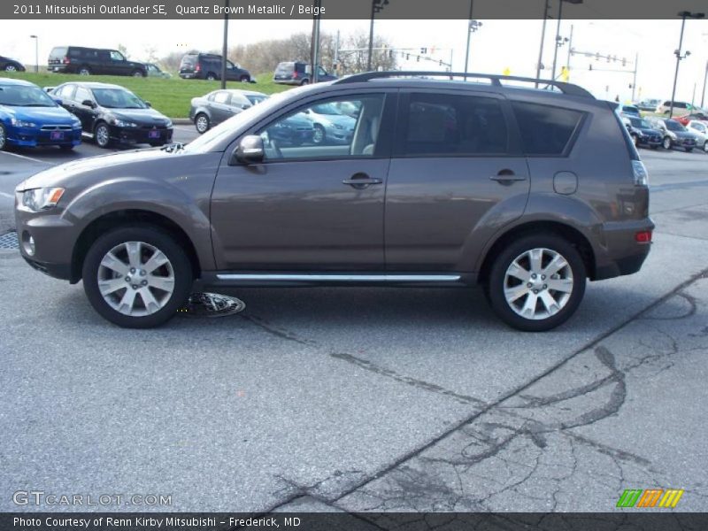 Quartz Brown Metallic / Beige 2011 Mitsubishi Outlander SE