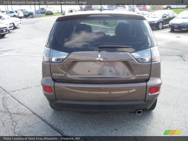 Quartz Brown Metallic / Beige 2011 Mitsubishi Outlander SE