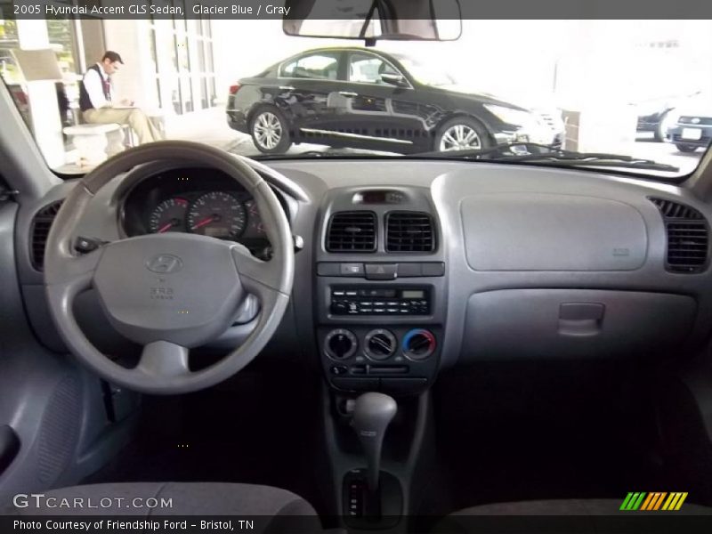 Glacier Blue / Gray 2005 Hyundai Accent GLS Sedan