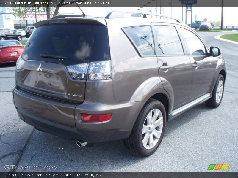 Quartz Brown Metallic / Beige 2011 Mitsubishi Outlander SE