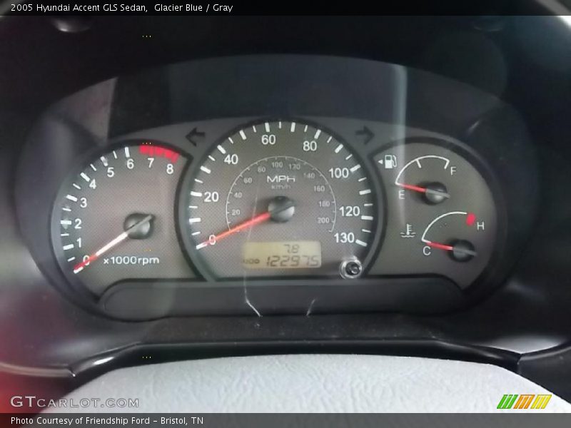  2005 Accent GLS Sedan GLS Sedan Gauges