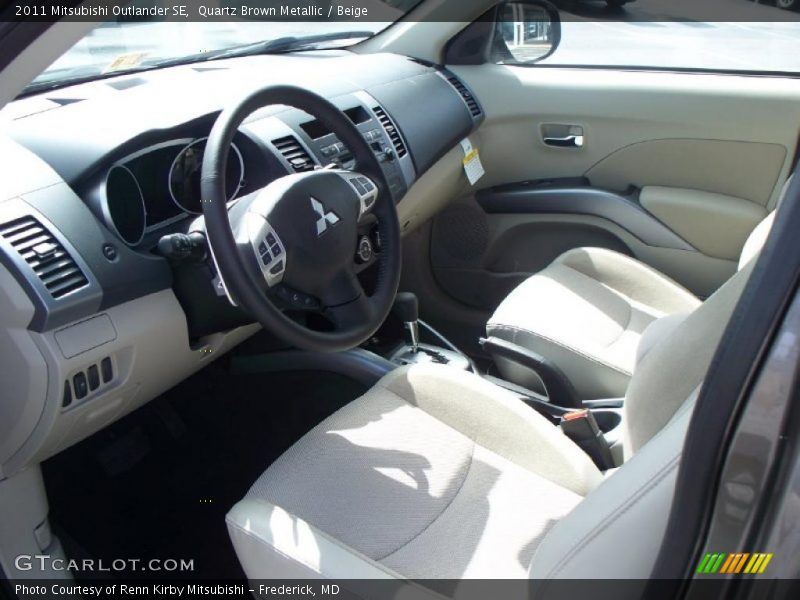 Quartz Brown Metallic / Beige 2011 Mitsubishi Outlander SE